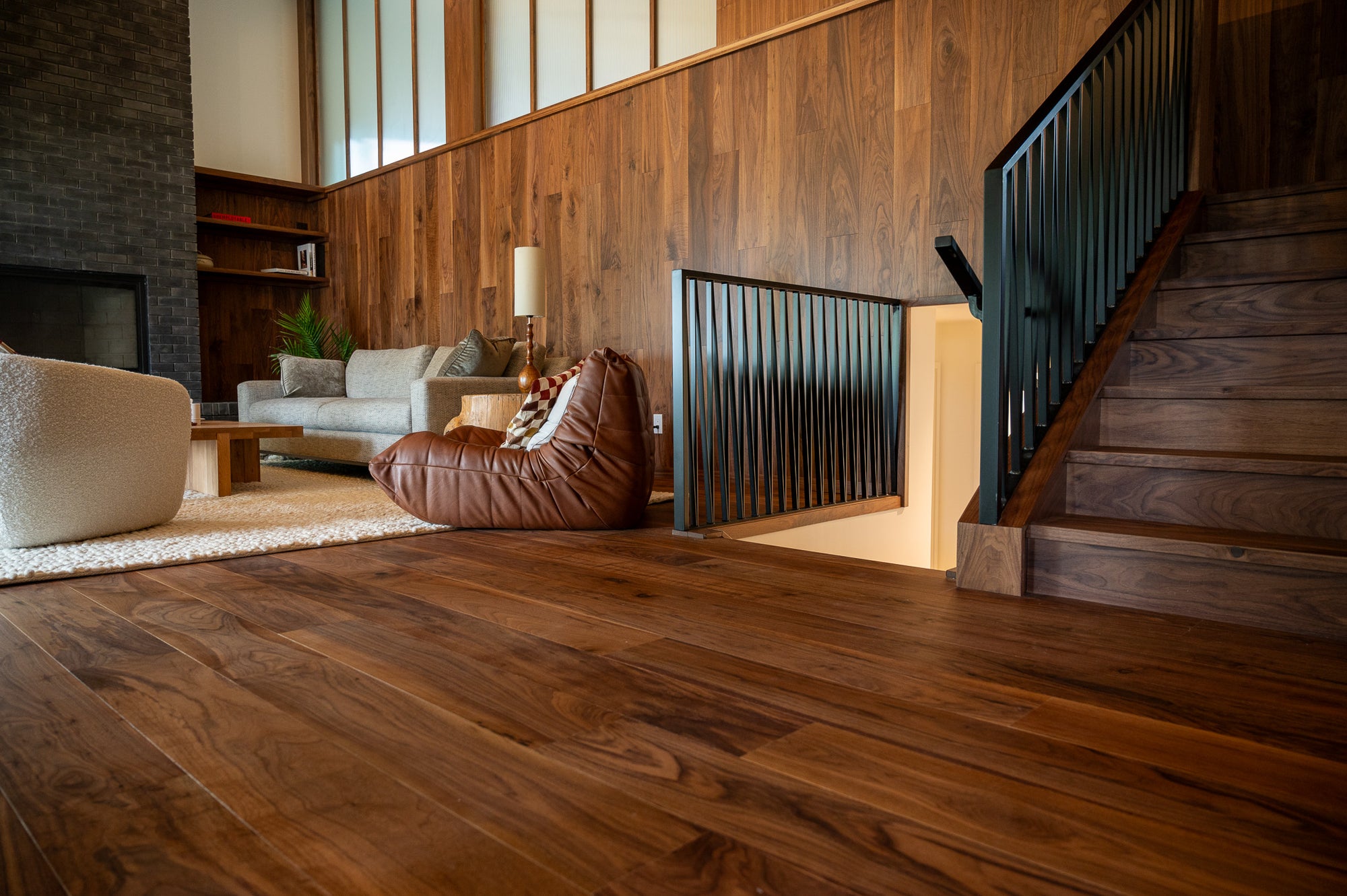 Image of Wildwood Nature Collection- Walnut Natural installed in a custom home in Calgary.