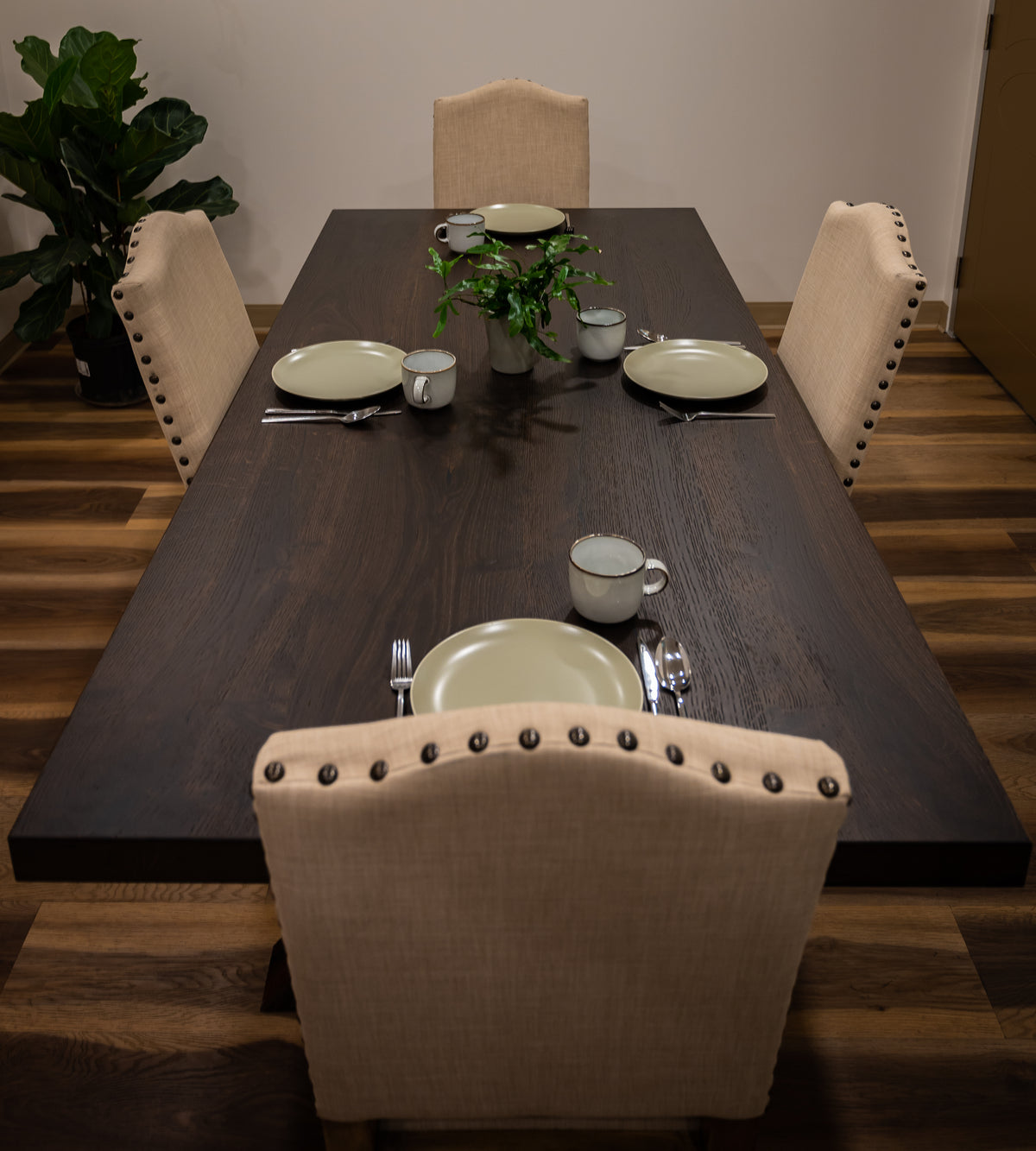 Smoked White Oak Table