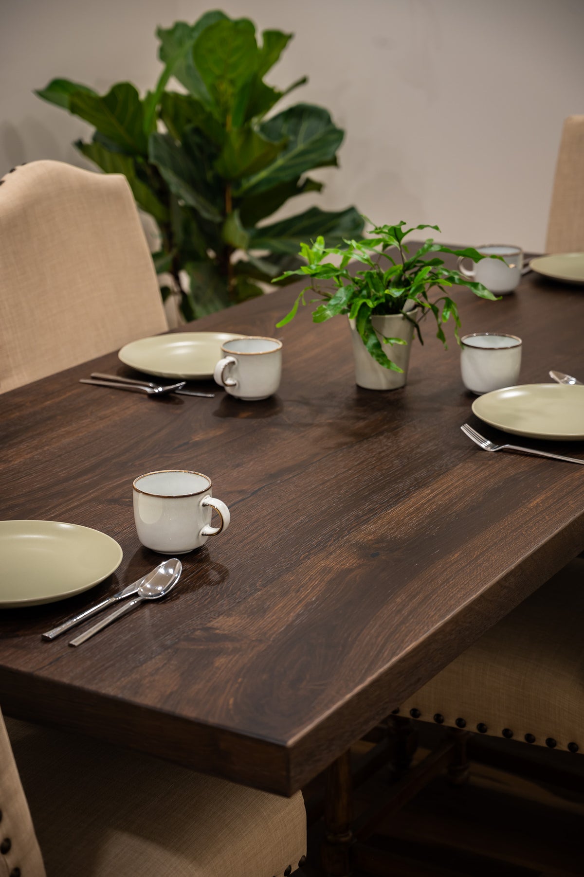 Smoked White Oak Table